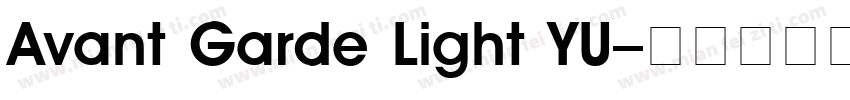 Avant Garde Light YU字体转换
